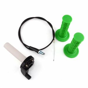 Interior Decorations Pit Dirt Quick Action Bike Throttle Grip Cable Kit For 110cc 125cc Pitbike Car Accessories Parts Produc214D