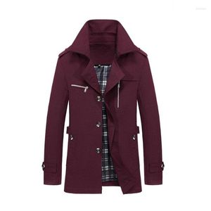 Men's Trench Coats Autumn Jackets For Mens Jacket Plus Size Plaid Lining Coat Vestes Jaqueta De Frio Maculina