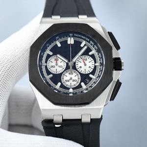 Klassiska herrklockor kvartsrörelse tittar på 42mm 44mm mode affärs armbandsur montre de luxe gåvor för män armbandsur