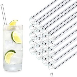 Dricker Straws Glass STS Återanvändbart rör Egofriendly med rengöringsborstehändelser Party Gynnar leveranser Drop Delivery Home Garden Kitchen DHFPB