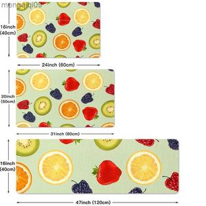 Ковры горячих продаж фруктов печатные коврики кухонные коврик вход в швейцар