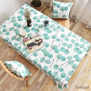 Table Cloth Coffee Table Tablecloth Fabric Rectangular Cover Nordic Spring Living Room Small Fresh Coffee Green Tablecloth Table R230731