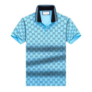 Wysokiej jakości desinger ubrania koszule polo dla mężczyzn Cotton Classic Fit Business Running Outdoor Oddychający bawełniany krótki rękaw