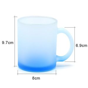 Tea Cups Qbsomk Mugs 11Oz Sublimation Blank Cup Is Personalized Dedicated To Coffee Beer Water Tooth Brushing Etc Frosted Glass Large Dhi0Z