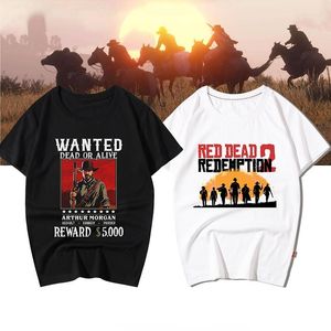 Herr t-skjortor Red Dead Redemption PS4 Grafisk t-shirt västra kortärmad sommardirektleverans