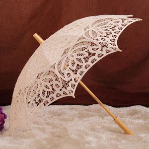 Umbrellas QUNYINGXIU Elegant Craft Umbrella Cotton Cosplay Wood Classical For Bride Eastern Bumbershoot Wedding2165