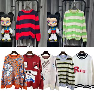 Designer Mens Sweaters Fashion Cardigan Womens Sweatshirts tröja brev broderi Rund hals Bekväm jumper