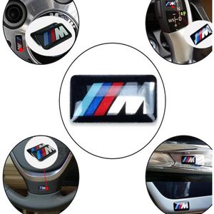 Auto Car Stickers for Bmw M M5 M6 F32 E53 E90 F10 X3 Epoxy car logo Plastic Drop Sticker Car Styling265D