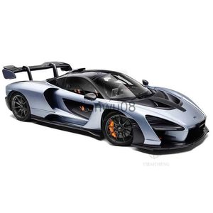 Druckguss-Modellautos 132 Druckguss-Legierung McLaren Senna Sportwagen-Modell-Spielzeug-Simulationsfahrzeuge mit Sound-Licht-Pull-Back-Supercar-Spielzeug für Kinder x0731