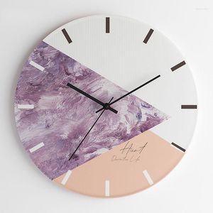 Zegary ścienne Kreatywne zegar szklany luksus nowoczesny design cichy salon dekoracyjne akcesoria do sypialni renoJ de pared