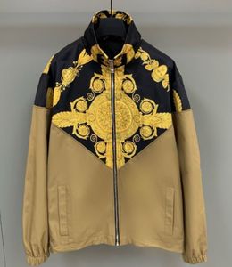 Mens Jackets 23SS Märke Floral Royal Crown Gothic Punk Style Print Outwear Bomber Jackets berömda lyxkläder Vindbrytare för män 230731