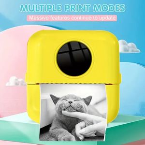 Wireless Pocket Printer: Inkless, Portable Mini Sticker Printer With 1 Roll of Printing Paper & 1200mAh Battery - Compatible With IOS & Android - Perfect Gift for Birthdays