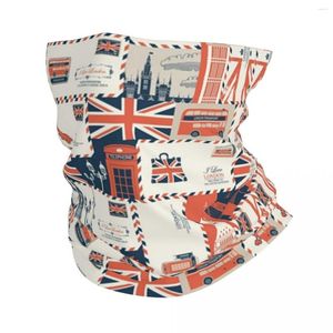 Bandanas Wielka Brytania kolaż bandana szyja podgrzewsza mężczyźni kobiety zimowe narty wędrówki szalik gaiter uk londyn brytyjski wzór twarzy