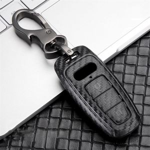 ABS Carbon Fiber Care Cover Case для A3 A4 B9 A6 C8 A7 S7 4K A8 D5 S8 Q7 Q8 SQ8 E-TRON 2018 2019 2020 2021 Accessories245K