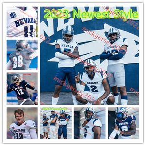 Stone Combs Brendon Lewis Nevada Wolf Pack Football Jersey Custom Stitched Sean Dollars Shane Illingworth Darion Green-Warren Eli'jah Winston Nevada Jerseys