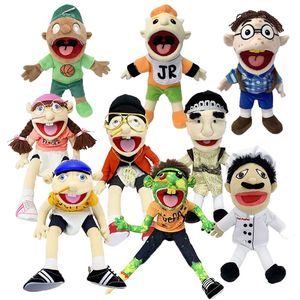 Puppets 1/2/4pcs Jeffy Hand Puppet Feebee Rapper Zombie Plush Doll Talk show Muppet Parent-Child Activity Playhouse dla dzieci 230729