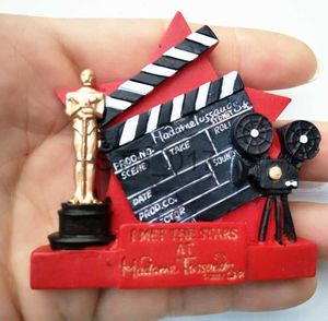 Kylmagneter Kylmagnet Souvenir Oscar Movie Magneter för kylskåp Oscar -statyettharts Kylskåp Magneter Vintage Home Decor x0731