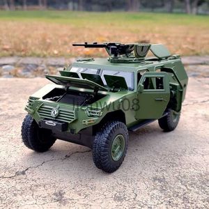 Diecast Model Cars 132 Dongfeng Warrior Peacekeeping Vehicle Diecast Military Model Toys With Pull Back Sound Light For Kids Gifts x0731