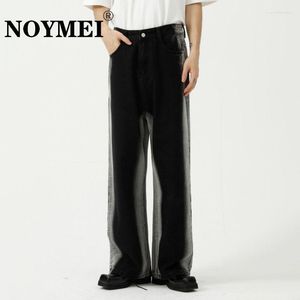 Jeans da uomo NOYMEI Autunno Colore a contrasto Uomo Tie-dye Straight Jean Denim Fashion Gamba larga Personalità High Street Pantalone coreano allentato WA2078