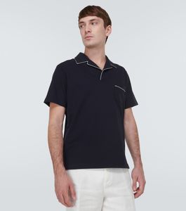 Men Polo Designer قمصان الصيف Loro Piana Manihi Cotton Pique Pique Pique Pique Pique Shirt Tops Shirt Shirt shore tshirts