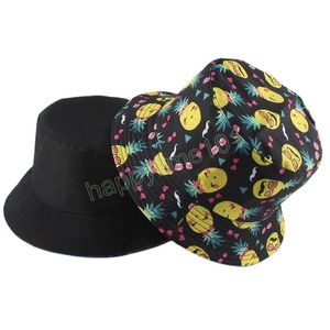 Summer Panama Bucket Hat Fashion Print Hip Hop Bob Reversible Fisherman Hats For Men Women utomhus Solskyddsmedel Beach Fishing Cap