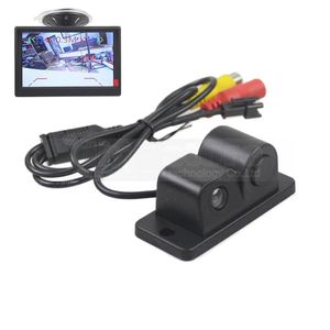 DIYKIT Waterproof Packing Radar Sensor Car Reverse Rear View Car Camera Wide Angle for Parking Assistance Kit 2 in 1222d