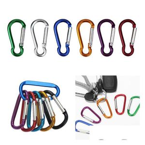 Keychains Lanyards Mini Carabiner Ring Keyrings Key Chains Sport Camp Snap Clip Hook Keychain Hiking Aluminum Convenient Cam Drop De Otuyt