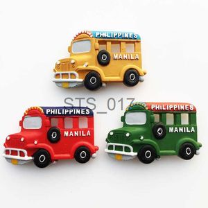 Kylmagneter Manila Philippines Tourism Souvenir Dekorativ frigdge magneter Crafts 3D stötfångare bilmagnetisk kylskåp klistermärke hand presentidé x0731