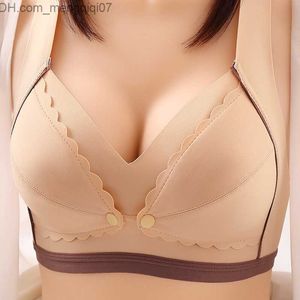 Maternity Intimates Reggiseno premaman abbigliamento premaman senza ferretto bottoni aperti allattamento al seno biancheria intima premaman traspirante Z230801