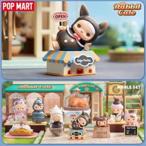 Caixa cega POP MART PUCKY Rabbit Cafe Series Mystery Box 1PC/12PCS Blind Box Action Figure Toy Cute 230731