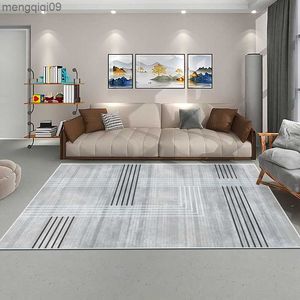Mattor mattor vardagsrum stort område modernt och enkelt soffbord hushållsbedett filt golvmatta sovrum ins nordiska stil mattor r230731