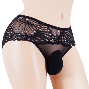 Sexy Men Lace Thong Tback Bikini Briefs ملابس داخلية سسيسي سراويل داخلية الحجم L-2xl مثلي الجنس Mens Sexy Intelder 2204252186