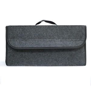 Organizador de armazenamento de porta-malas portátil grande antiderrapante Bolsa de ferramentas Bolsa de armazenamento de carro Organizador de porta-malas de carro Caixa de armazenamento de feltro macio 255b