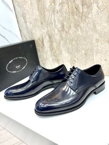 5model Designer Sapato social masculino formale Schuhe Männer echtes Leder Handgefertigter Oxford-Schuh mit Flügelspitze Modell Modenschau Arbeitsplatz Geschäft 2024