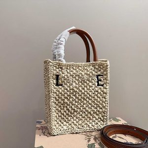 Summer Woven Bag Beach Tote Straw Designer Bag Womens Handbag Casual Basket Purses Lady Messenger Cross Body Påsar 230731