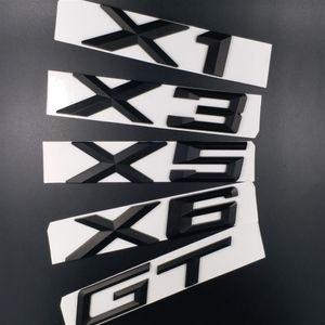 New Car Styling ABS Black X1 X3 X5 X6 Rear Boot Emblem Auto Badge Sticker242B