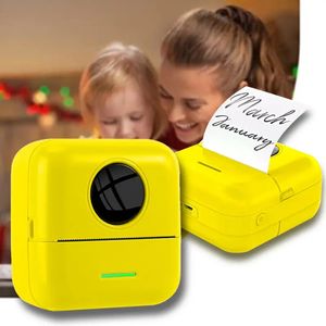 Pocket Printer Wireless Bluetooth Thermal Prints med 1 rulltryckspapper och 1200mAh batterilportabla inkless skrivare mini klistermärke skrivare com