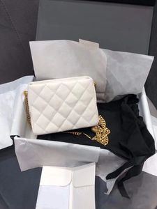 10A Super Original Quality 20cm Women Hobos Houder Counter Facs Caviar Lambskin Leather Leather Designer Bag Bag Fashion Chain Crossbody Hobos Lady Lady With Box
