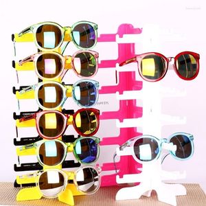 Sunglasses Frames Portable 6 Pairs Acrylic Showing Rack Holder Frame Layer Clear Glasses Display Stand OU