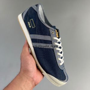 Denim italia spzl sneaker skor blå fågel mens designer män kvinnor gå tränare 40-45