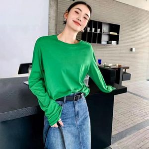 Women's T Shirts Women Tees Loose Pullover Long Sleeve Casual T-shirt