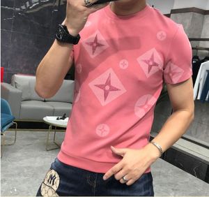 Men T Shirt Designer T-shirt de manga curta traje de casal masculino New European Station estampado camisa de fundo fino na primavera e no verão de 2023