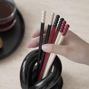 Chopsticks 4Pcs Useful Smooth Surface Heat-Resistant Sugar-coated Haws Diner Dining Room Supply