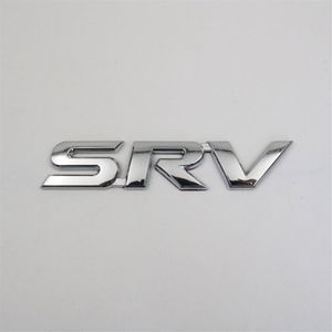 För Toyota SRV Emblem 3D Letter Chrome Silver Car Badge Logo Sticker2378