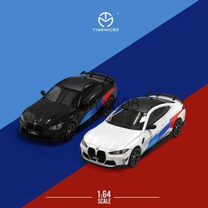 Diecast Model Cars Time Micro 164 The M4 Sports Car Modelo Diecast Car Alloy Simulation Modelo de veículo Coleção adulta Model Series Ornaments x0731