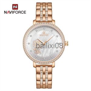 Diğer Saatler Naviforce Rose Gold Watch Kadınlar Bayanlar Yaratıcı Çelik Kadın Brelet Saatleri Kadın Su geçirmez Saat Relogio Feminino J0728