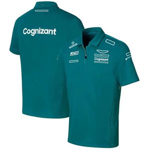 F1 Racing Suit Polo Shirt Formel 1 Teamkläder för män och kvinnor Summer Loose Casual Events kan anpassas T-shirt Short Slee286T