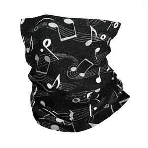 Cachecóis Música Retro Música Nota Musical Bandana Pescoço Gaiter Impresso Envoltório Cachecol Faixa de Cabeça Multiuso Ciclismo Para Homens Mulheres Adultos À Prova de Vento