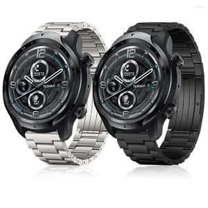 Uhrenarmbänder 22 mm Titan-Metallband für TicWatch Pro 3 Ultra GPS-Armband GTX S2 E2 Armband Armbänder Ersatzgürtel