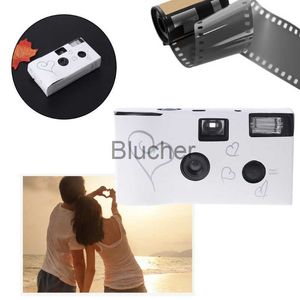 Film ny filmkamera 36 foton Power Flash HD Single Use One Time Disponible Film Camera Party Gift Hot X0731